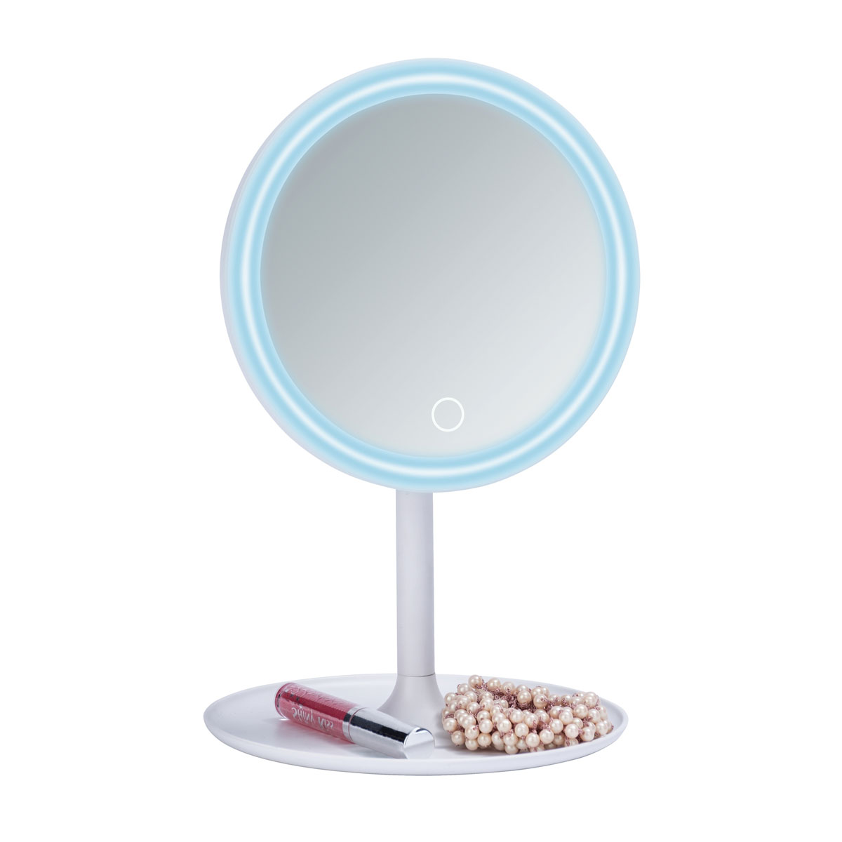 Wenko  LED Kosmetik-Standspiegel Turro Leuchtspiegel