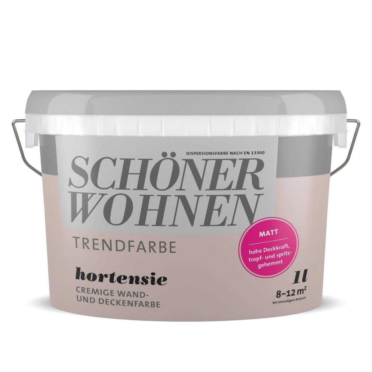Schöner Wohnen Farbe Trendfarbe Hortensie 1 L Bild 1