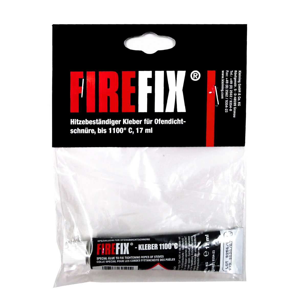 FIREFIX Hitzebeständiger Kleber 17 ml grau geruchlos Bild 1
