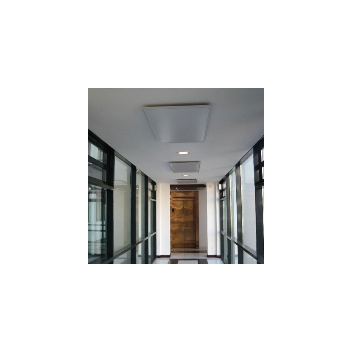 Ximax  Infrarotheizung Aluminiumpaneel 600 x 900 mm 500 Watt Deckenmontage direkt Weiß