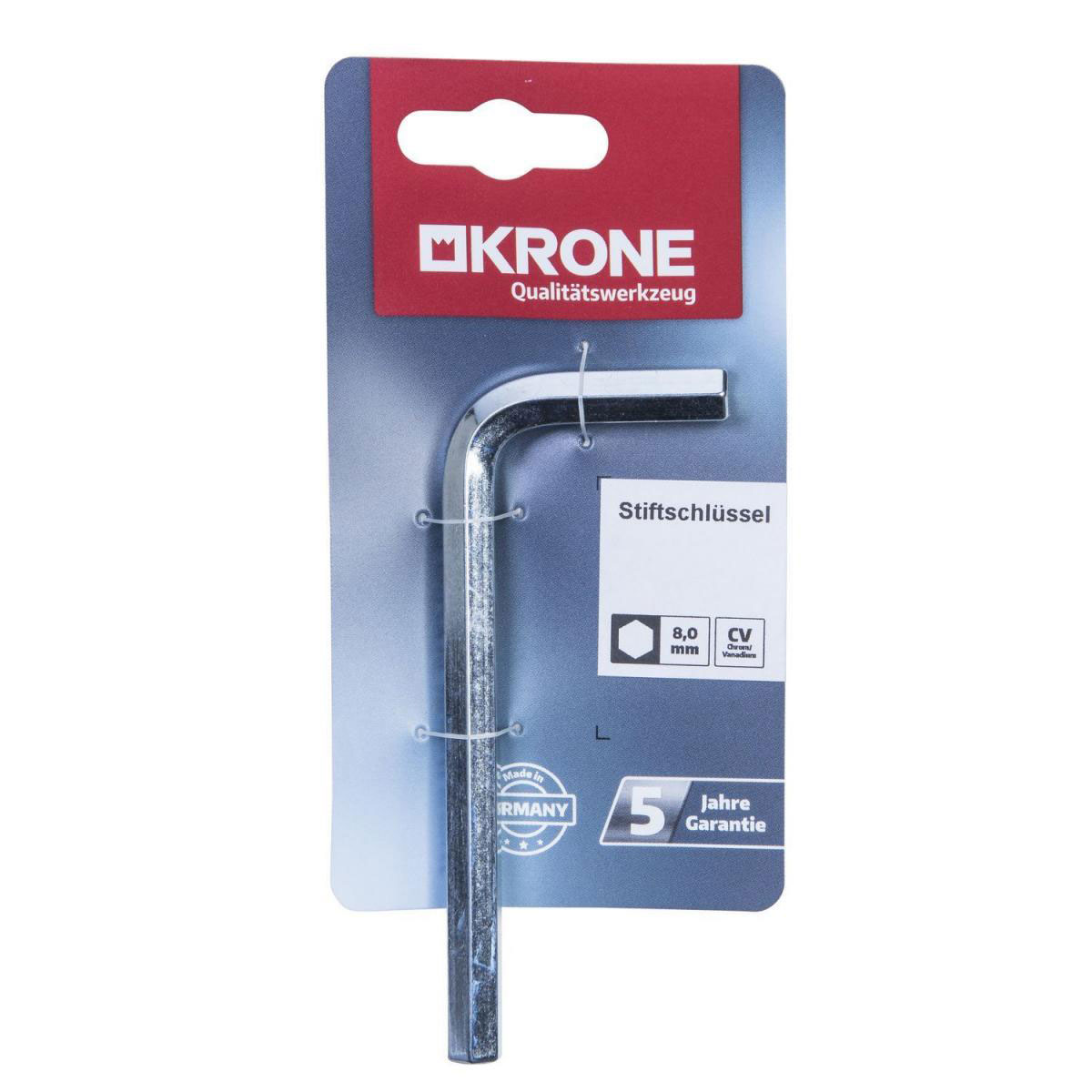 Krone Stiftschlüssel 6-kantig 8 mm Bild 3