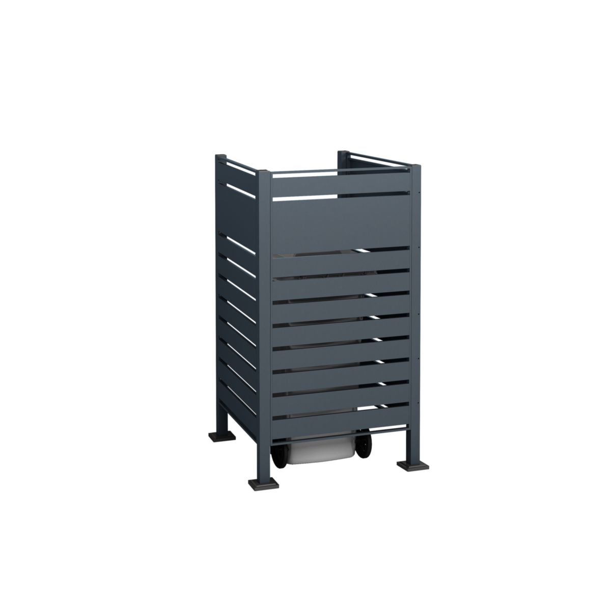 Westmann Mülltonnenverkleidung Planum 1x 240 L 1er Box 90x90x150 cm