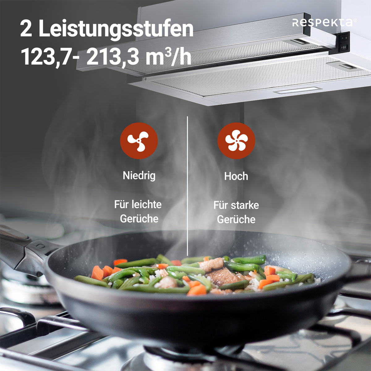 Respekta Flachschirmhaube Tessa CH4138IXC 60 cm Bild 6