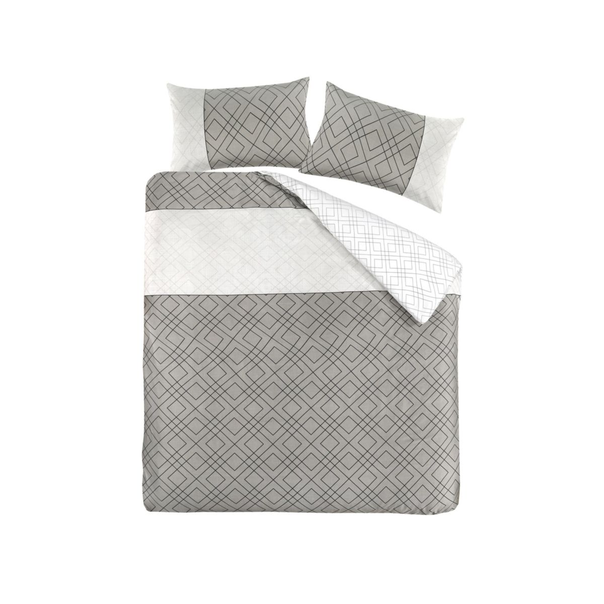 Bettwäsche Heather 125-GB Grau 140cm x 200cm / 50cm x 75cm Bild 2