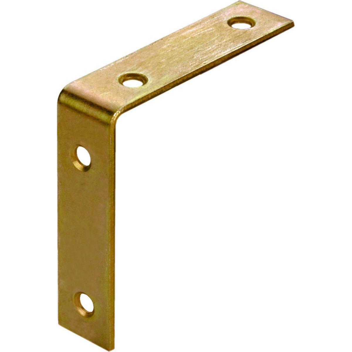 Connex Stuhlwinkel 4 x 4 x 1,5 cm Stahl vermessingt 4 Stück