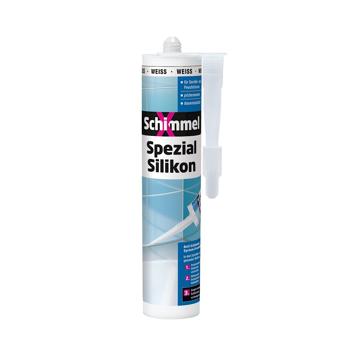 SchimmelX Silikon weiss 0,31l