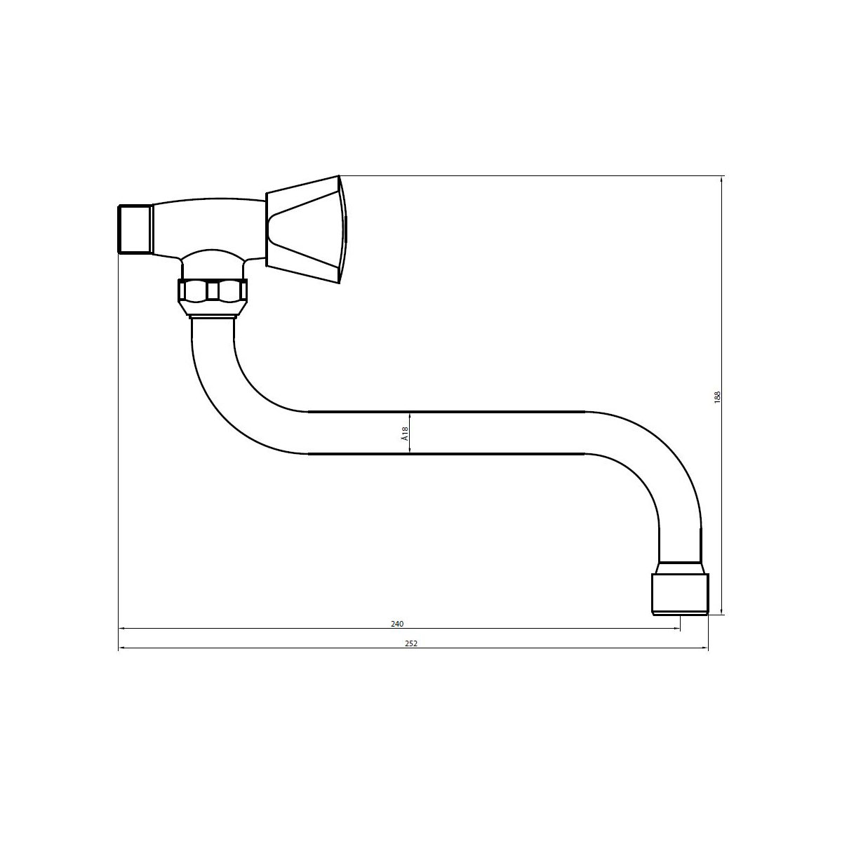 Schütte Wandarmatur Carneo chrom Bild 4