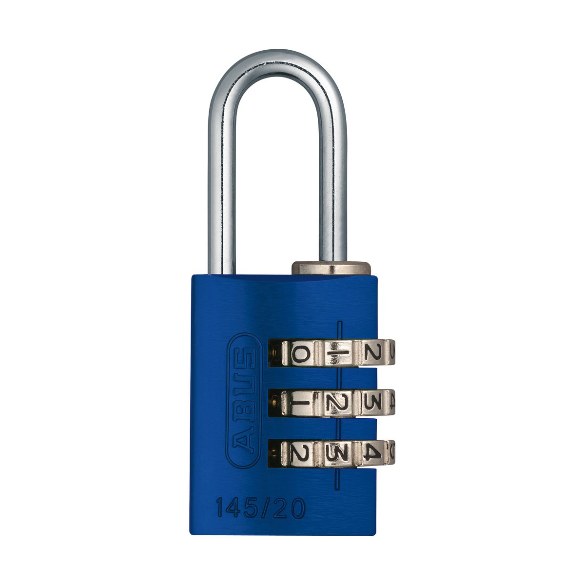 Abus Zahlenschloss 145/20 Aluminium blau