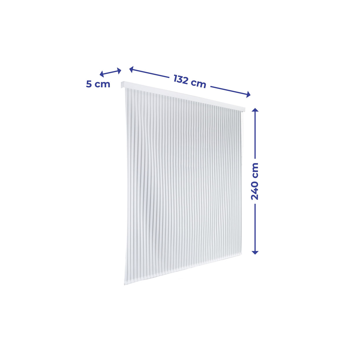 Wenko  Duschrollo 128 x 240 cm schnelltrocknendes Rollo für Dusche und Badewanne Bild 4