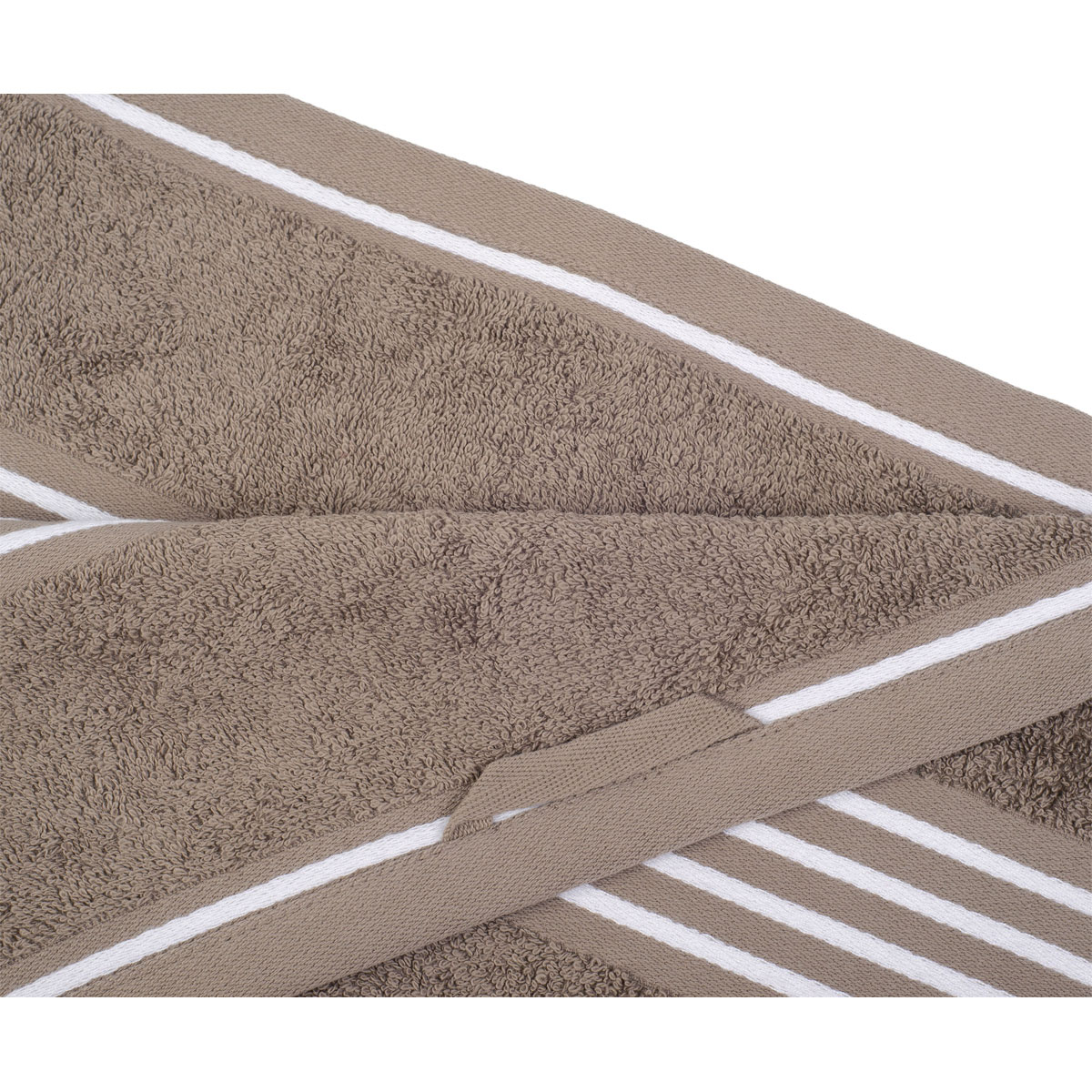 Gözze Frottier-Handtuch Rio 50 x 100 cm taupe vollfarbig Bild 2