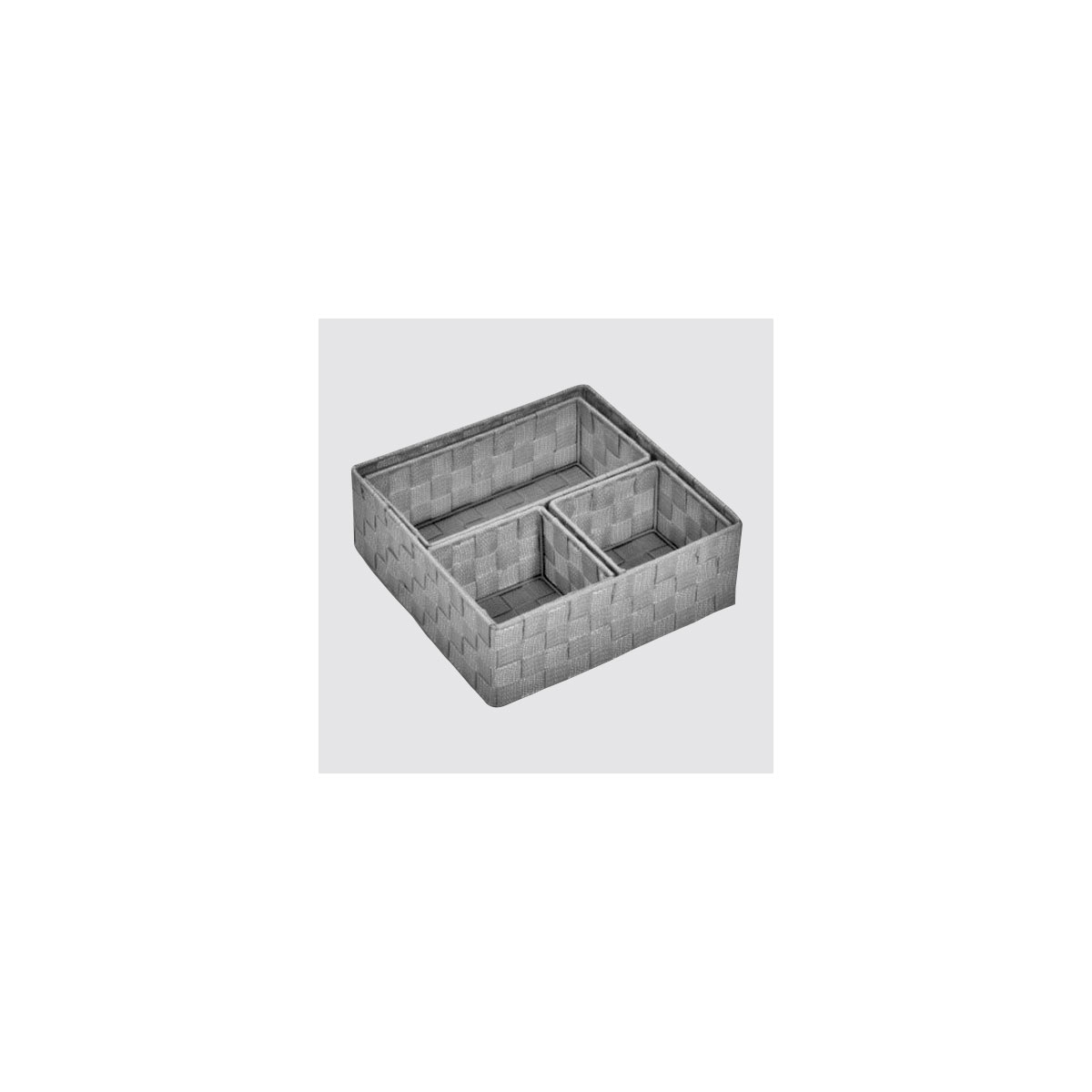 Korb-Set Scandi 4-teilig grau