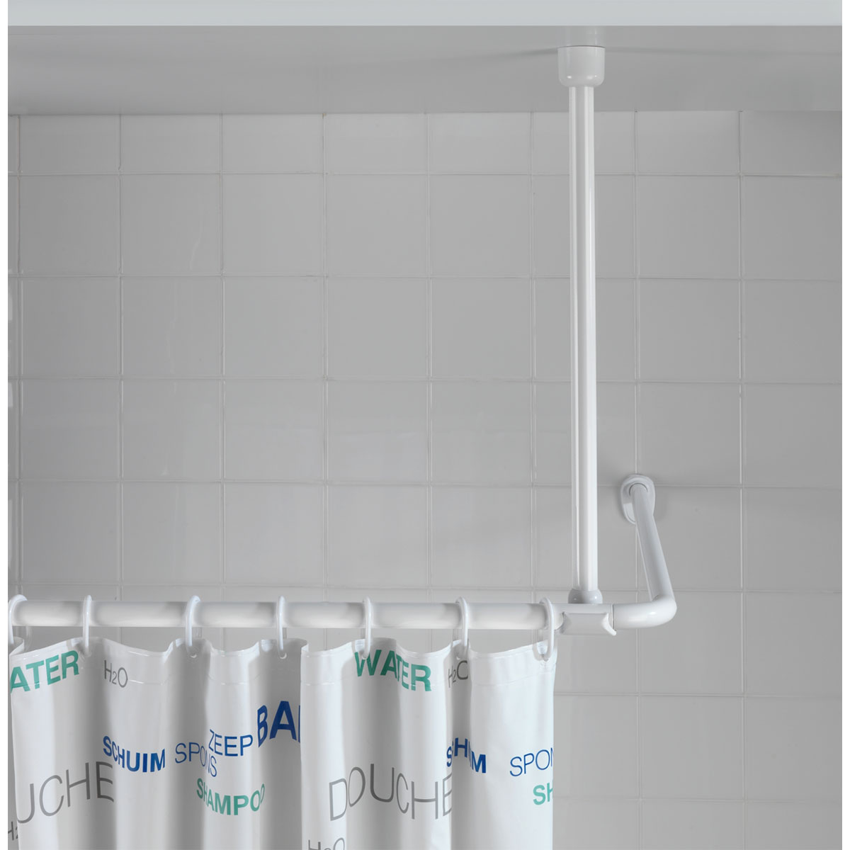 Wenko  Deckenstütze für Duschstange Weiß 57 cm Bild 7