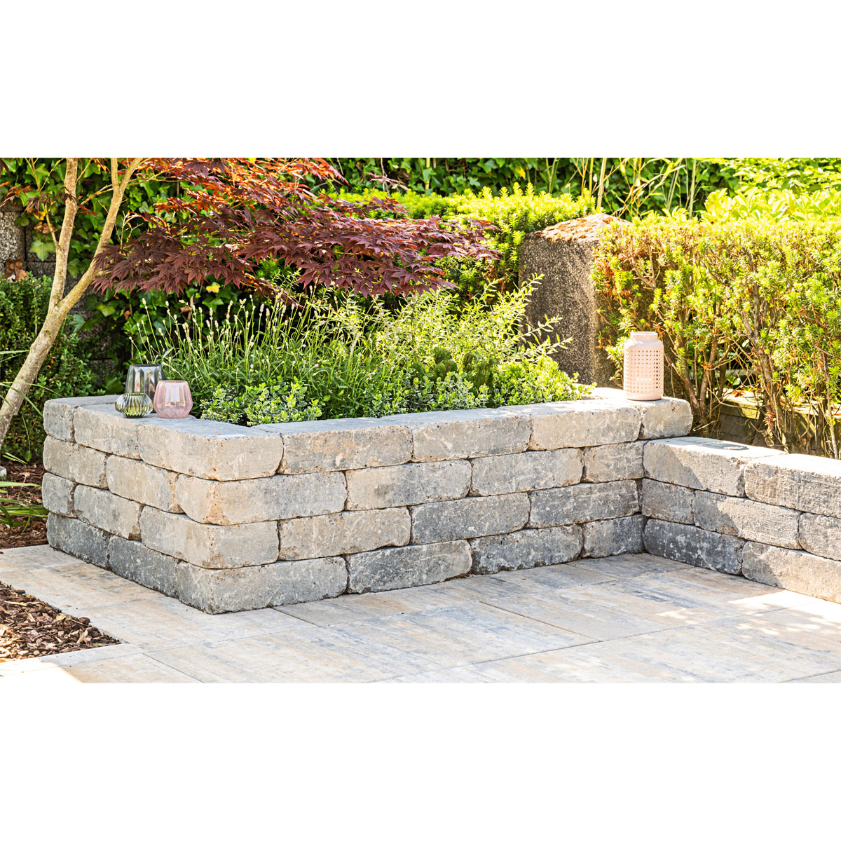 Diephaus  Antik-Mauerstein BIG muschelkalk 30 x 10 x 20 cm Bild 5