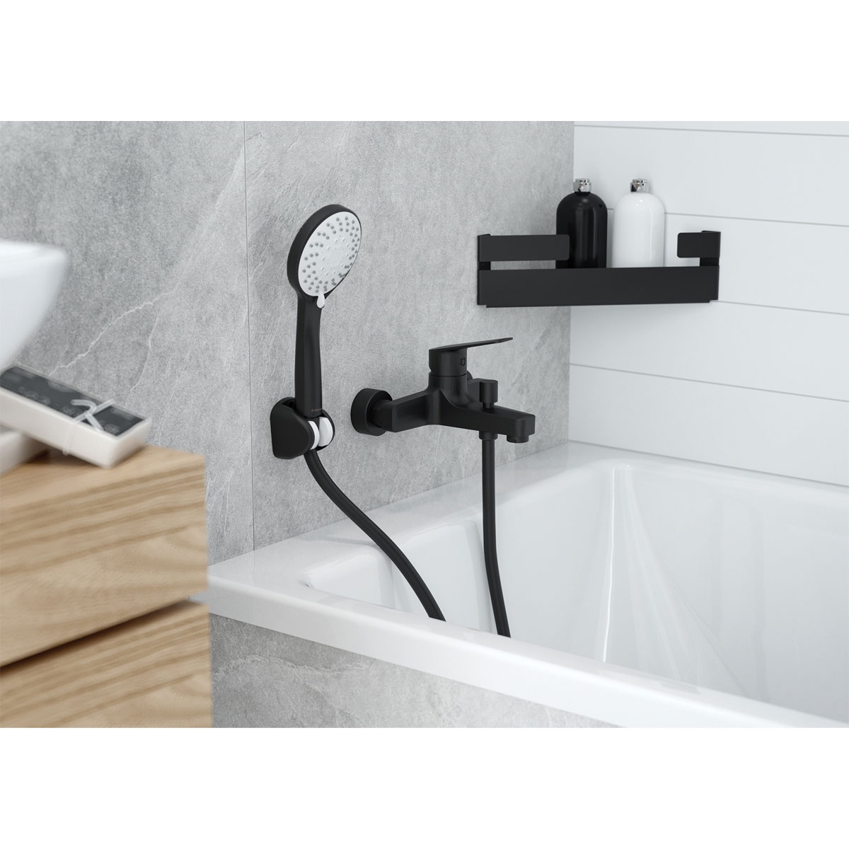 deante  Handbrause-Set AVIS schwarz Bild 2