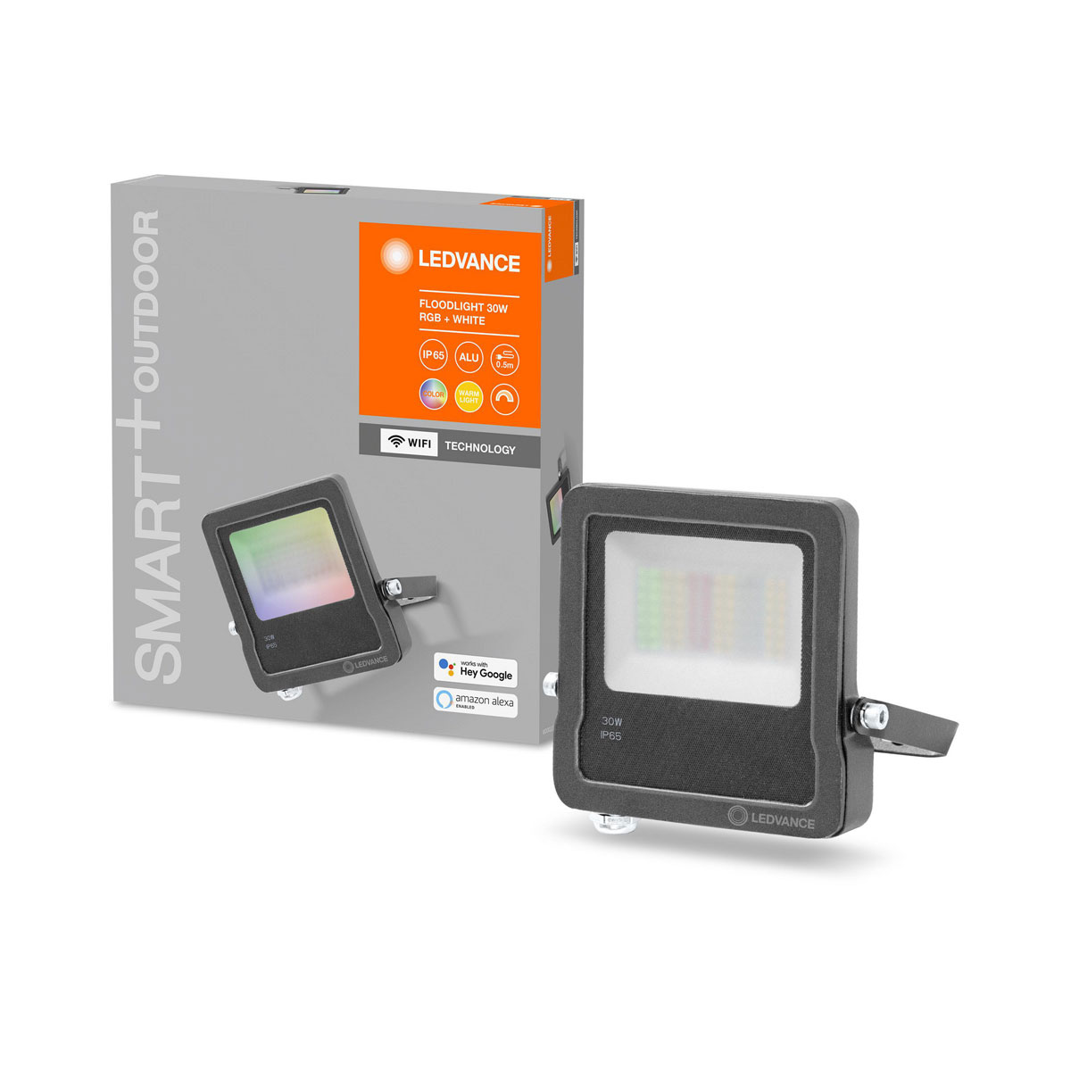 Ledvance SMART+ Außen-Flutlicht Smart Home 30 Watt grau Bild 1