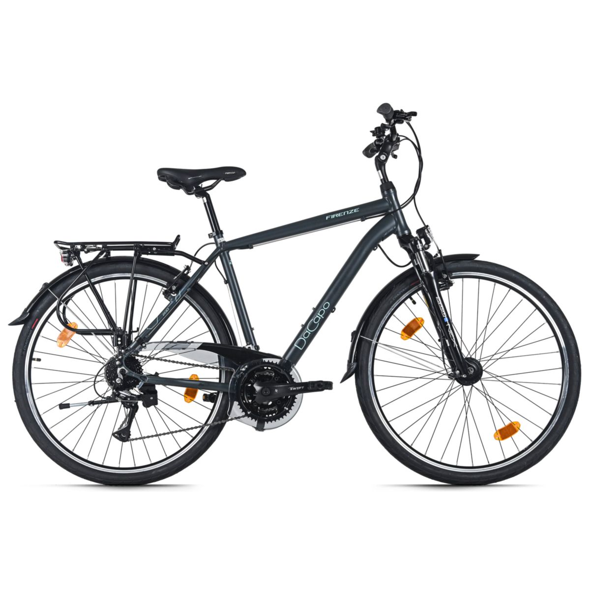 DaCapo Trekkingrad Herren 28'' Firenze 200 Anthrazit 24 Gänge RH 53 cm V-Brakes