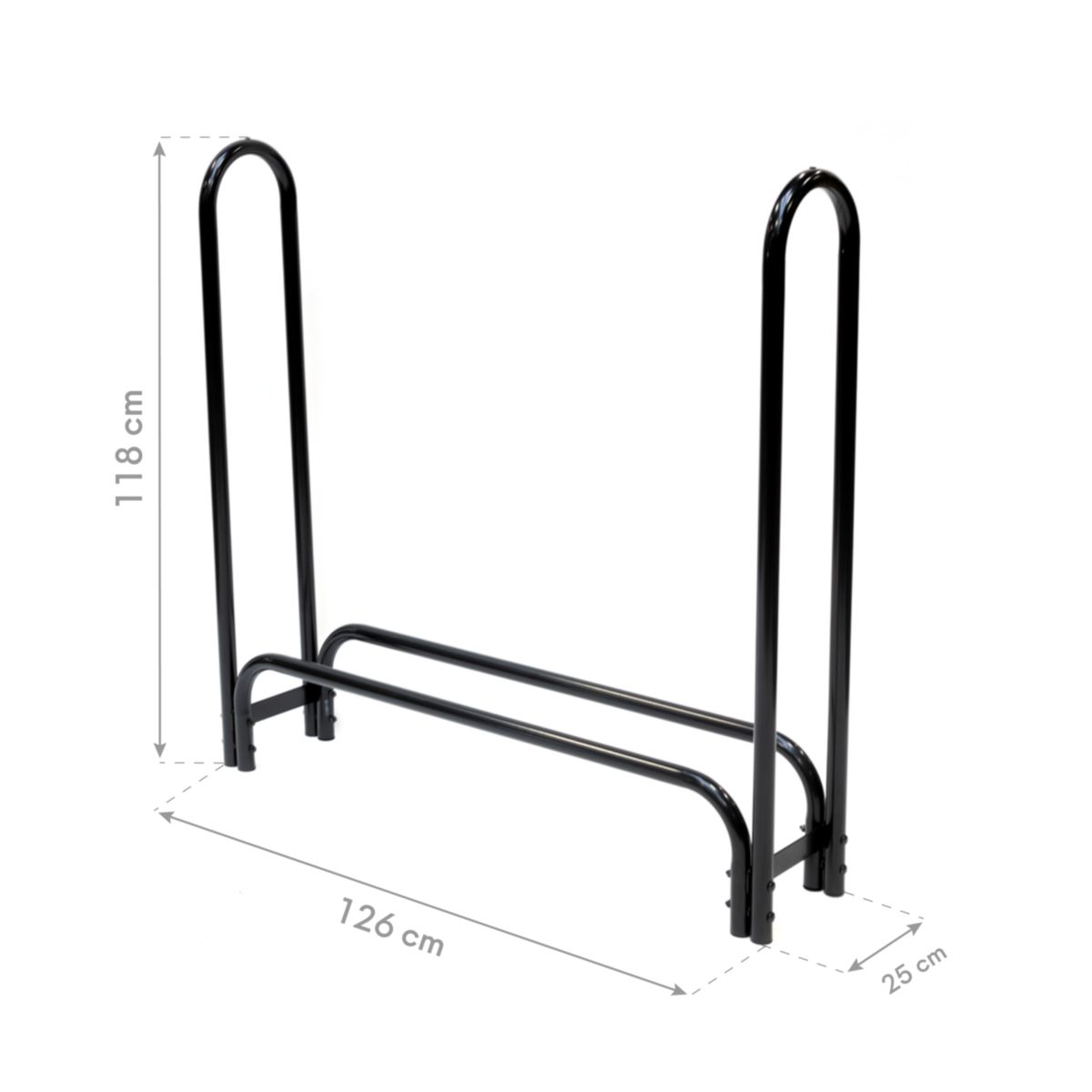 ShelterLogic Kaminholzregal Traglast 500 kg Inkl. Abdeckung 25x126x118cm Bild 8