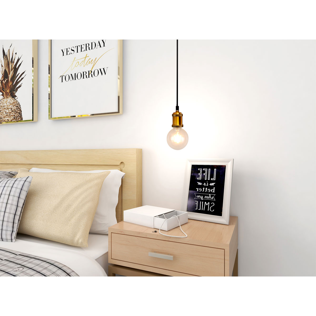 Flector Vintage-Pendelleuchte Edison bronze Bild 2