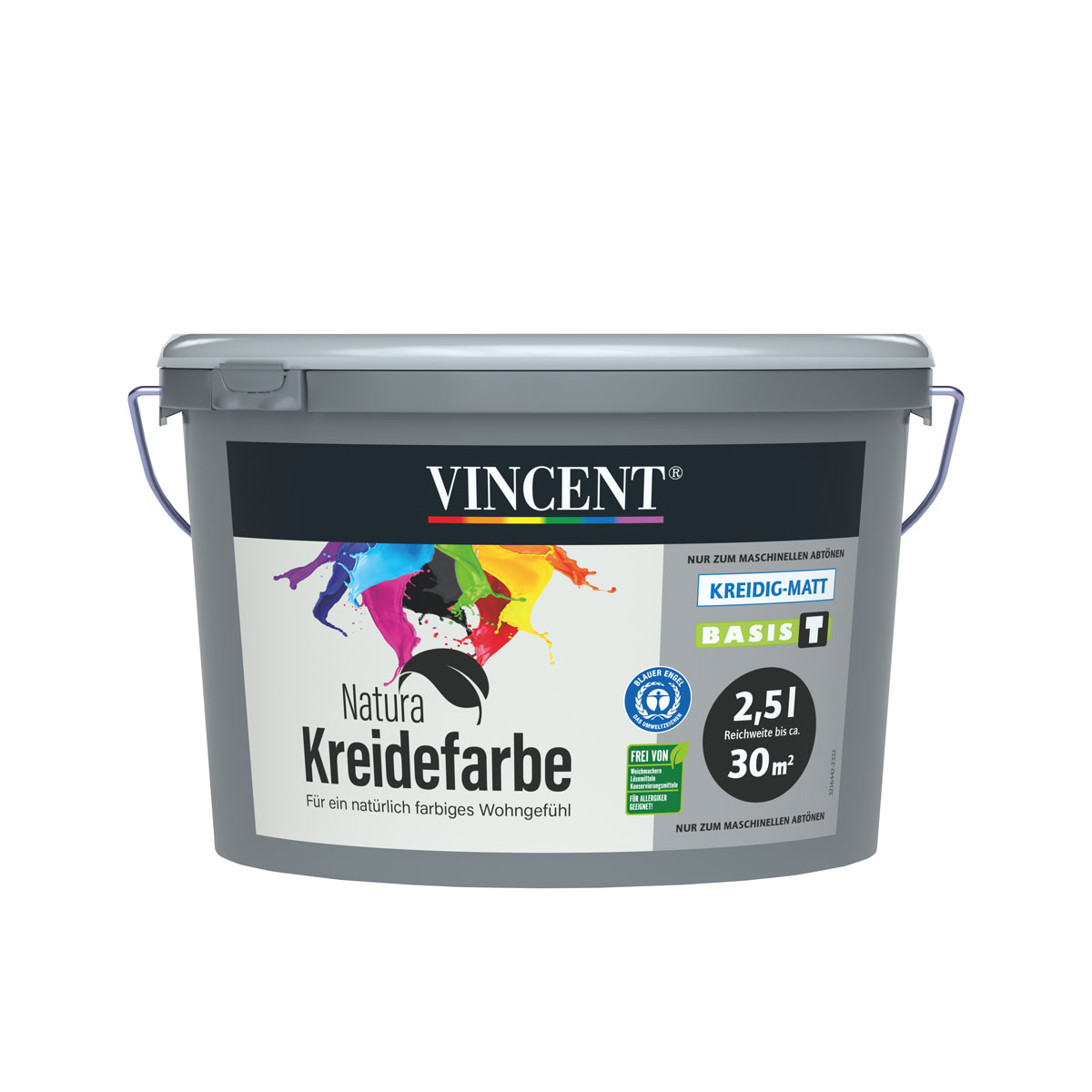 Vincent  Wandfarbe Natura Kreidefarbe MIX IT matt 2,5 L Bild 1