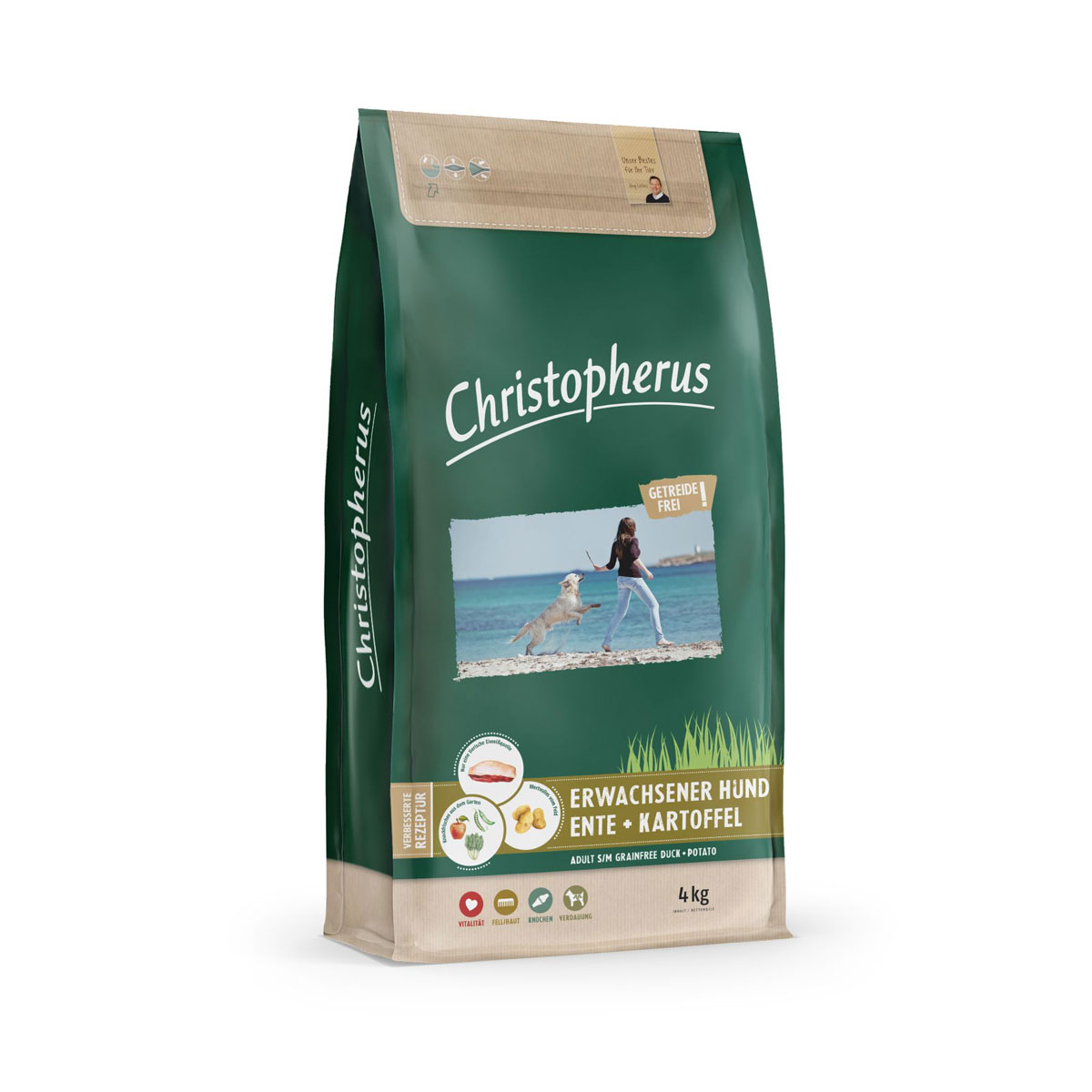 Christopherus Dog Ente und Kartoffel Getreidefrei 4kg