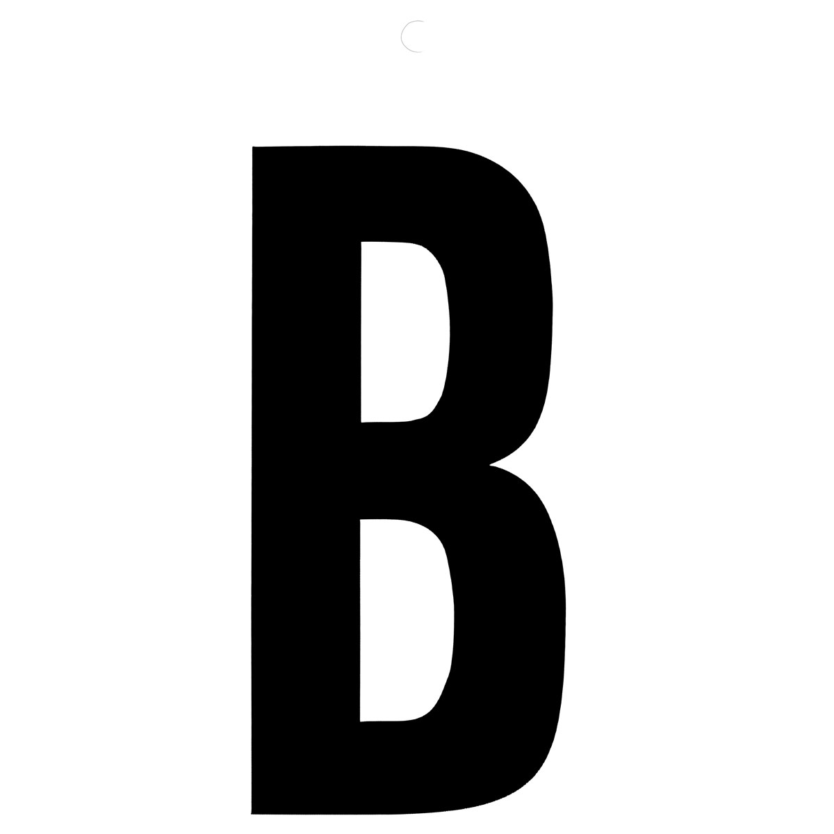 Metafranc Klebebuchstabe B 10 cm schwarz Bild 1