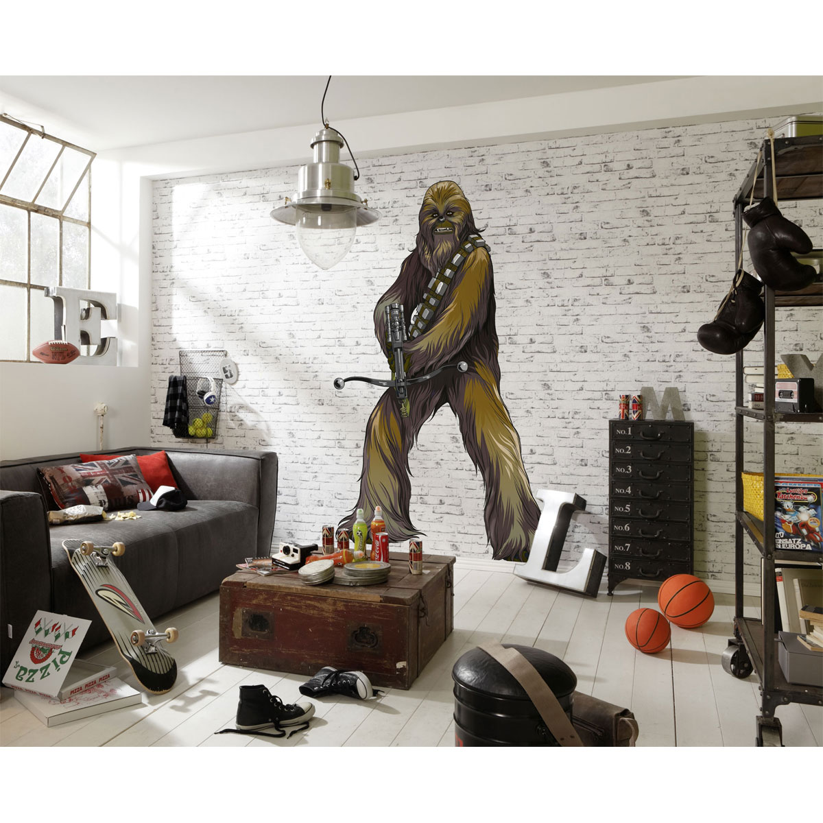 Komar  Selbstklebende Vlies Wandtattoo Star Wars XXL Chewbacca 127x200 cm