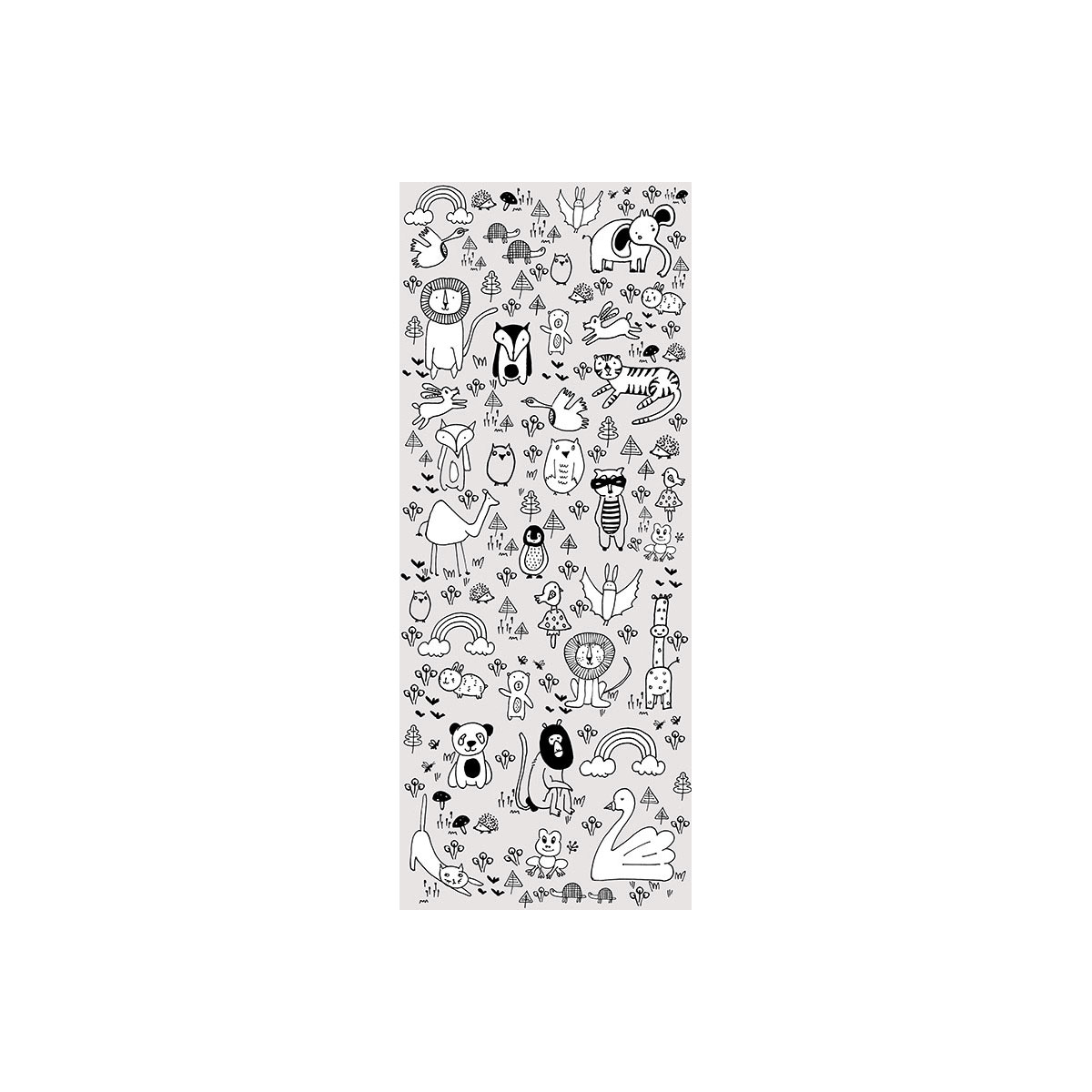 Komar  Vlies Fototapete Scribble Park Panel 100x250 cm Bild 2