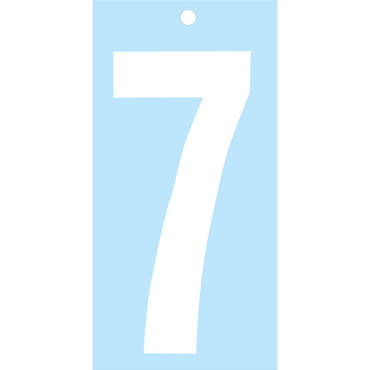 Metafranc Klebbeziffer 7 10 cm schwarz