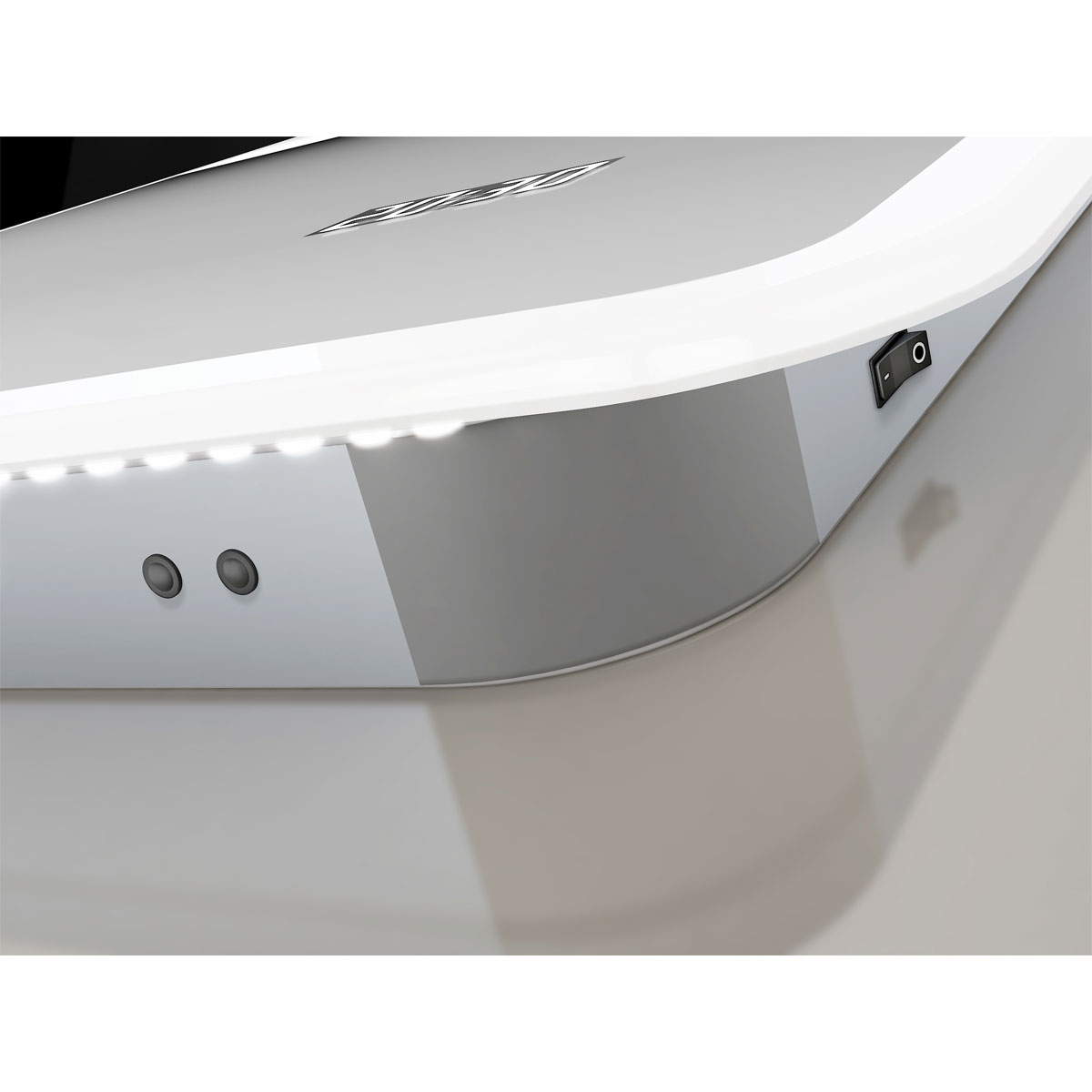 DSK  Design LED Lichtspiegel Silver Sintra 80 x 70 cm Bild 5