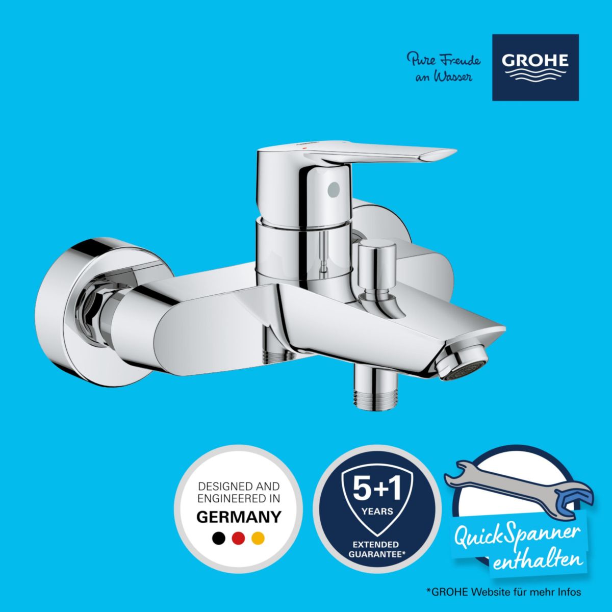 Grohe Einhand-Wannenbatterie Start 1/2" Bild 2