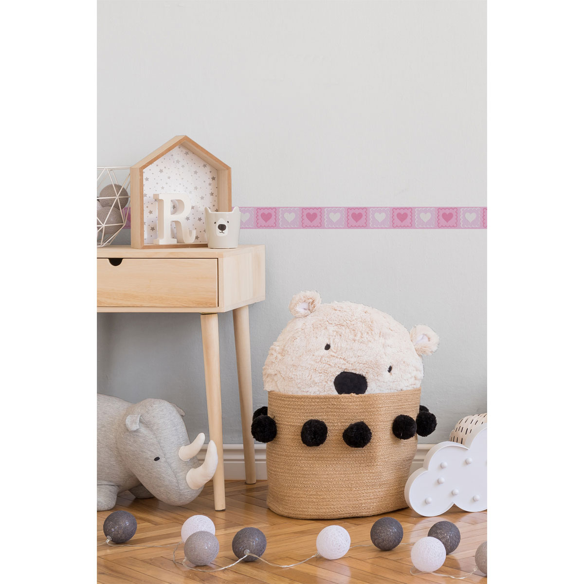 AS Creation  Selbstklebende Borte Herzen 5 m x 0,05 m Bild 3