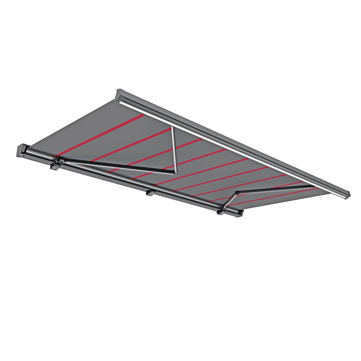 Durabil Markise Fine-Line inkl LED-Beleuchtung 4 x 3m anthrazit Bild 1