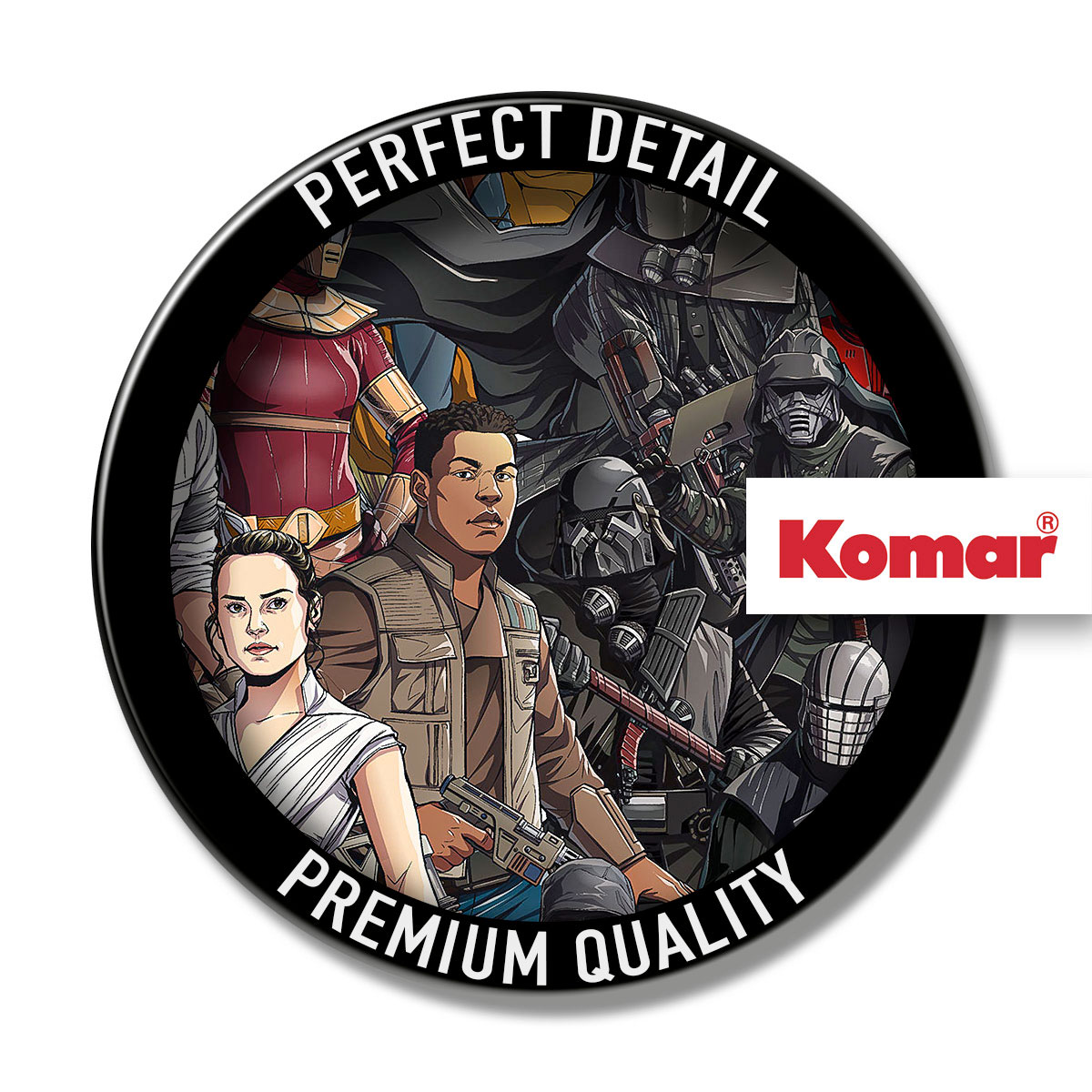 Komar  Vlies Fototapete Star Wars Retro Cartoon 200x280 cm Bild 4