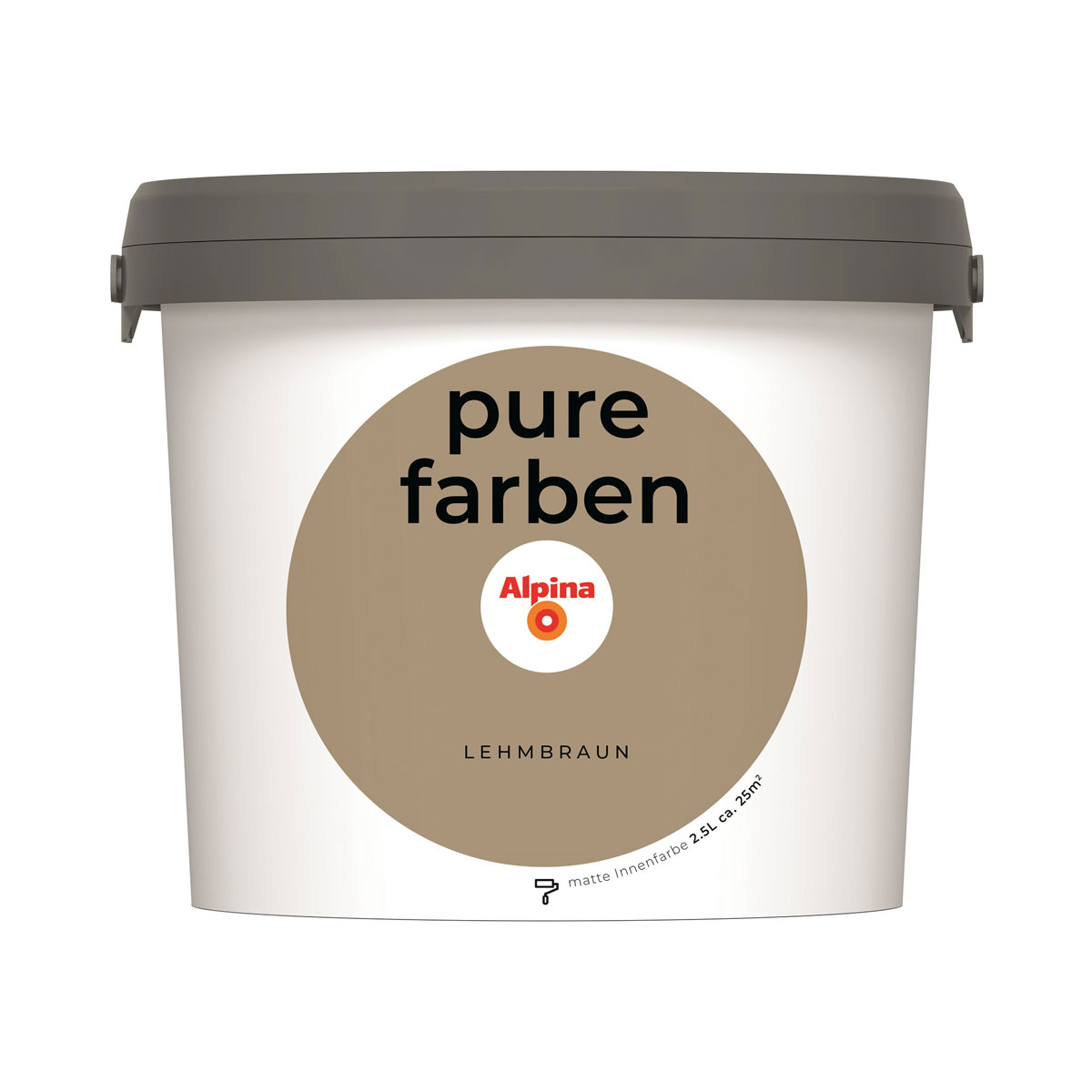 Alpina Innenfarbe pure farben 2,5 L Lehmbraun matt