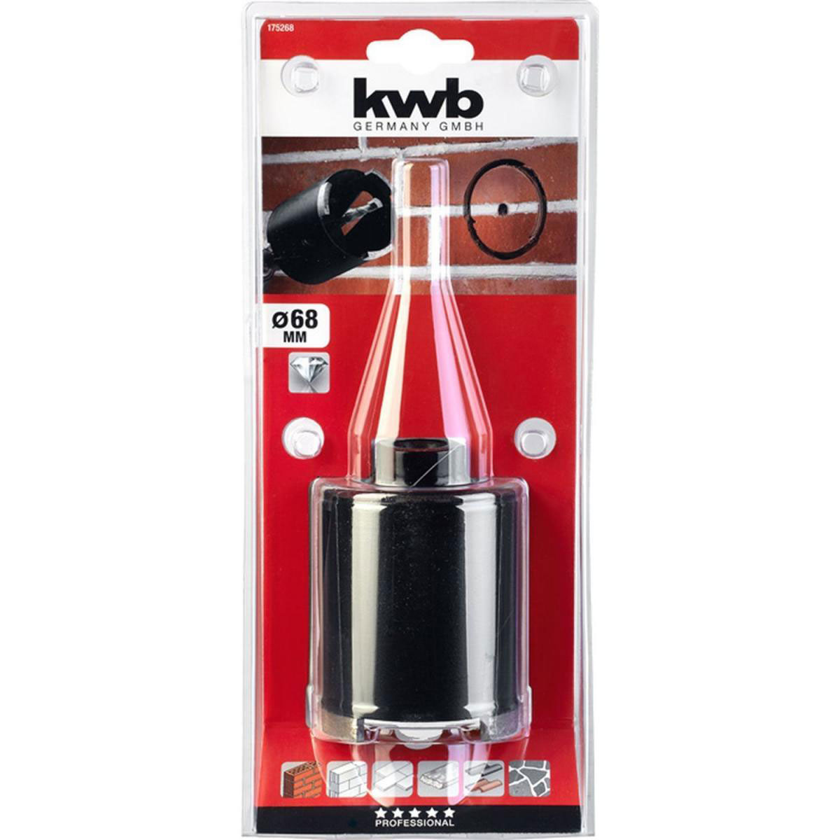kwb  Hohlbohrkrone Diamant Durchmesser 68 mm Bild 2