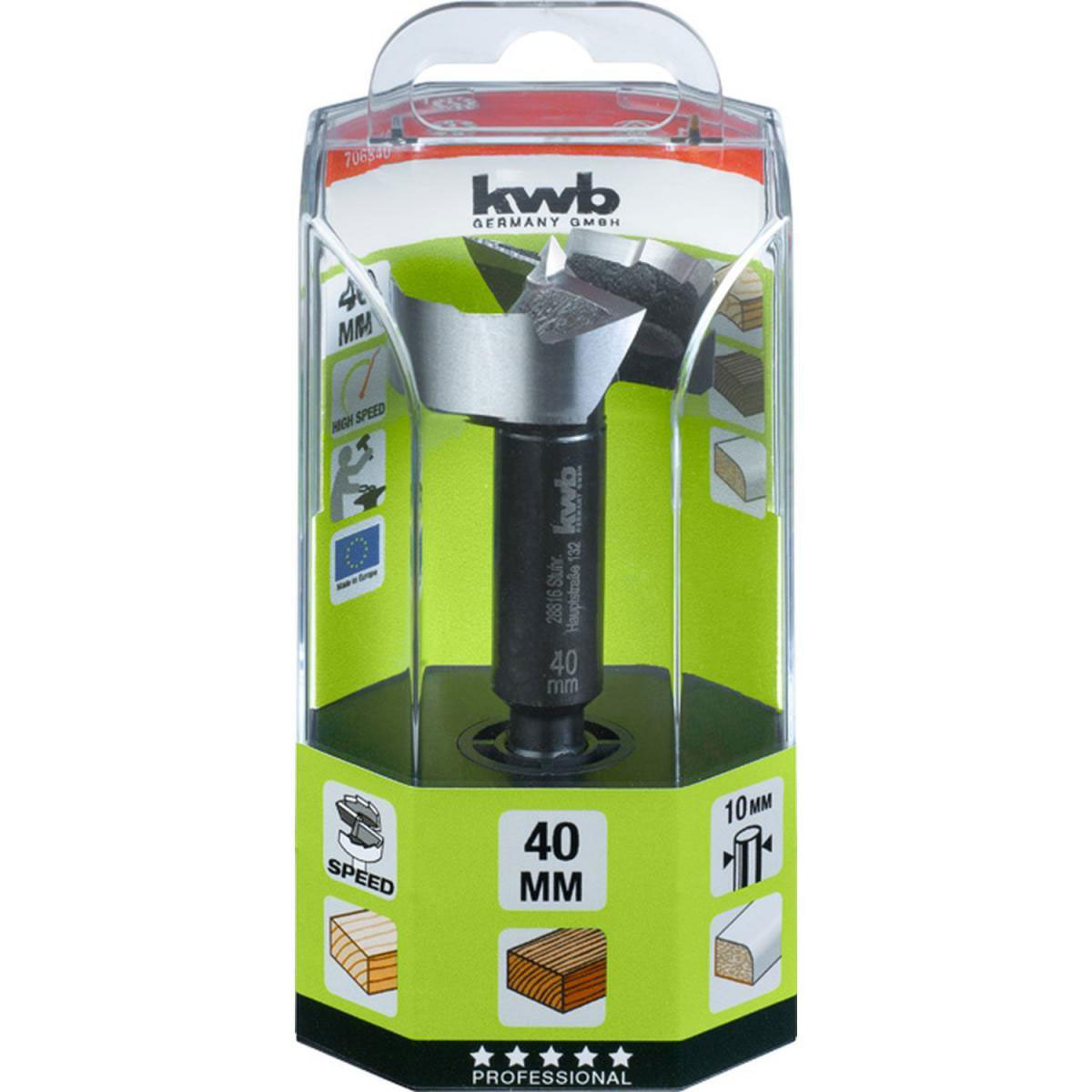 kwb  Forstnerbohrer Speed Durchmesser 40 mm Bild 2