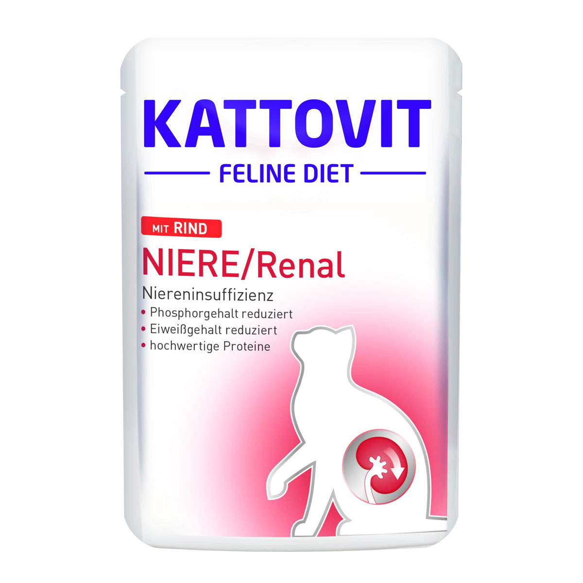 Kattovit  Feline Diet bei Niereninsuffizienz mit Rind 85 g