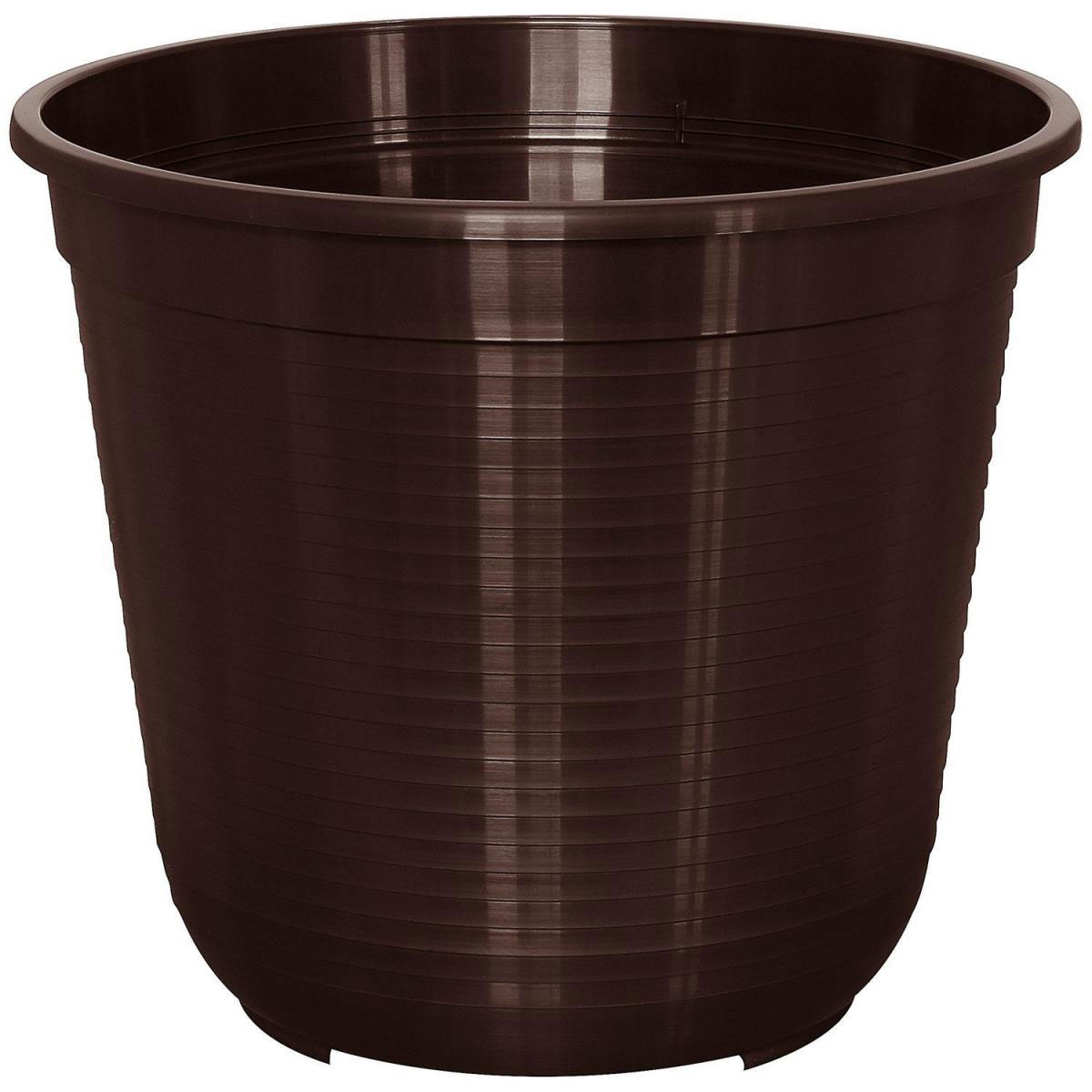 Geli Blumentopf Kunststoff 36 cm braun