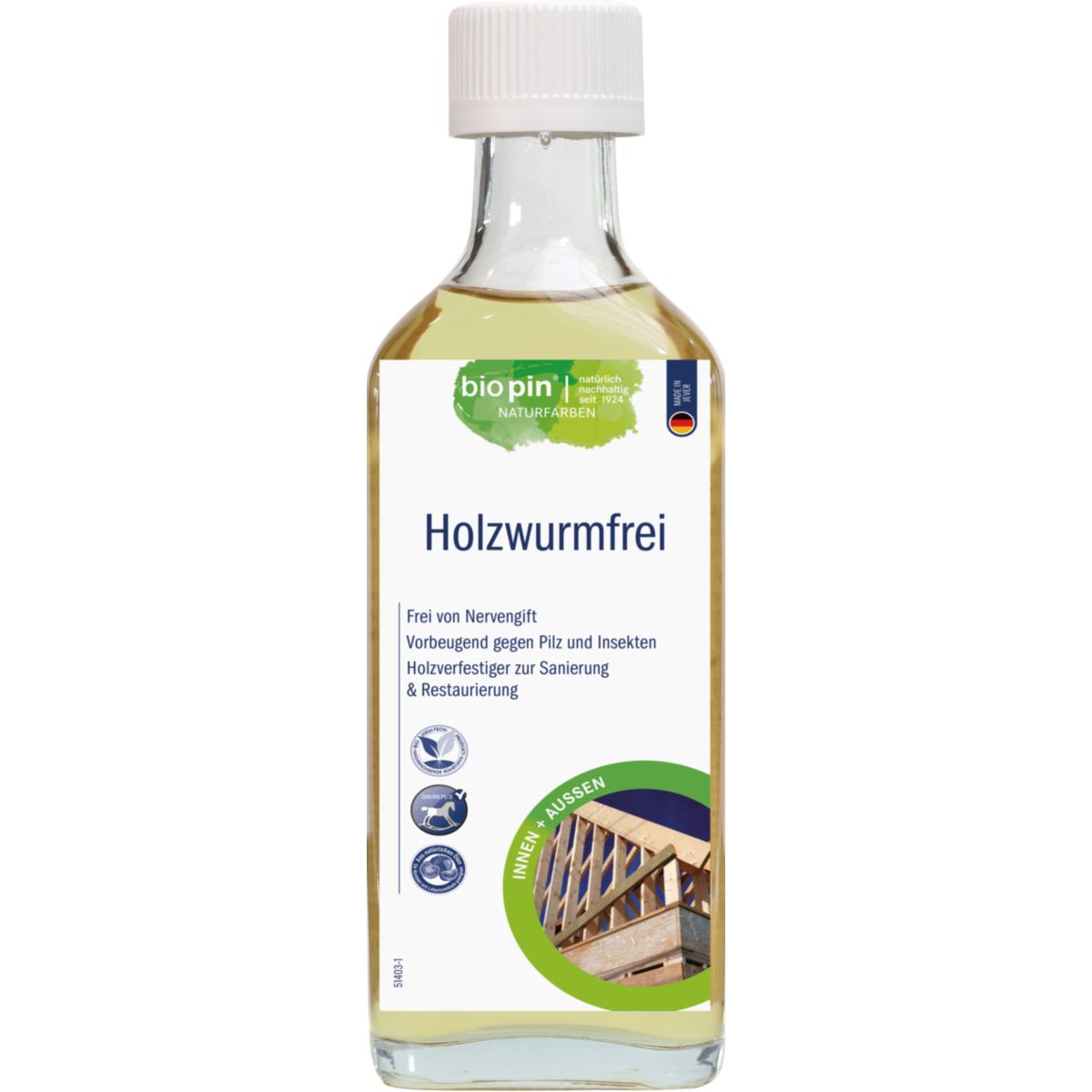 Biopin Holzwurmfrei Farblos 0,250 l
