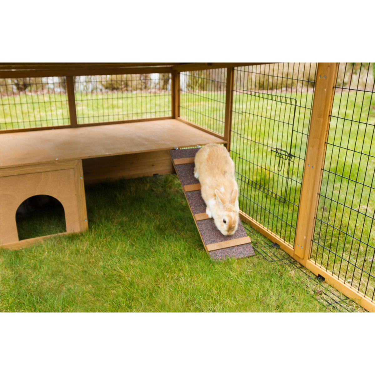 Freilaufgehege 220 x 115 x 75 cm braun Bild 1