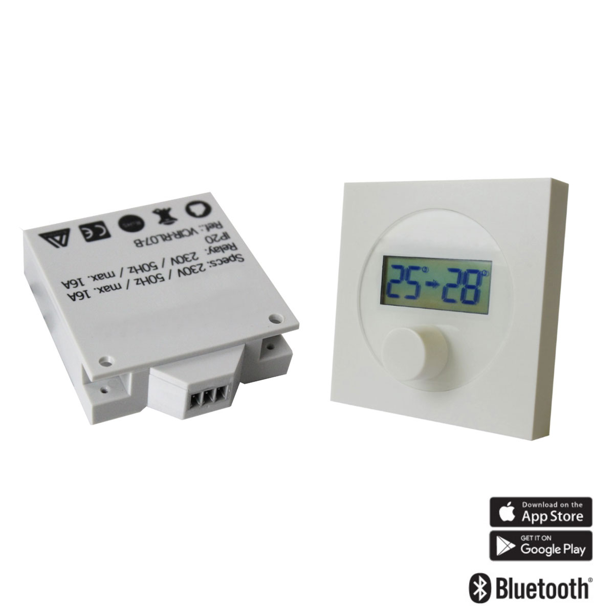 Ximax  Heizkörper Zubehör Funk-Thermostat Adapter-Set für Infrarotheizungen Weiß