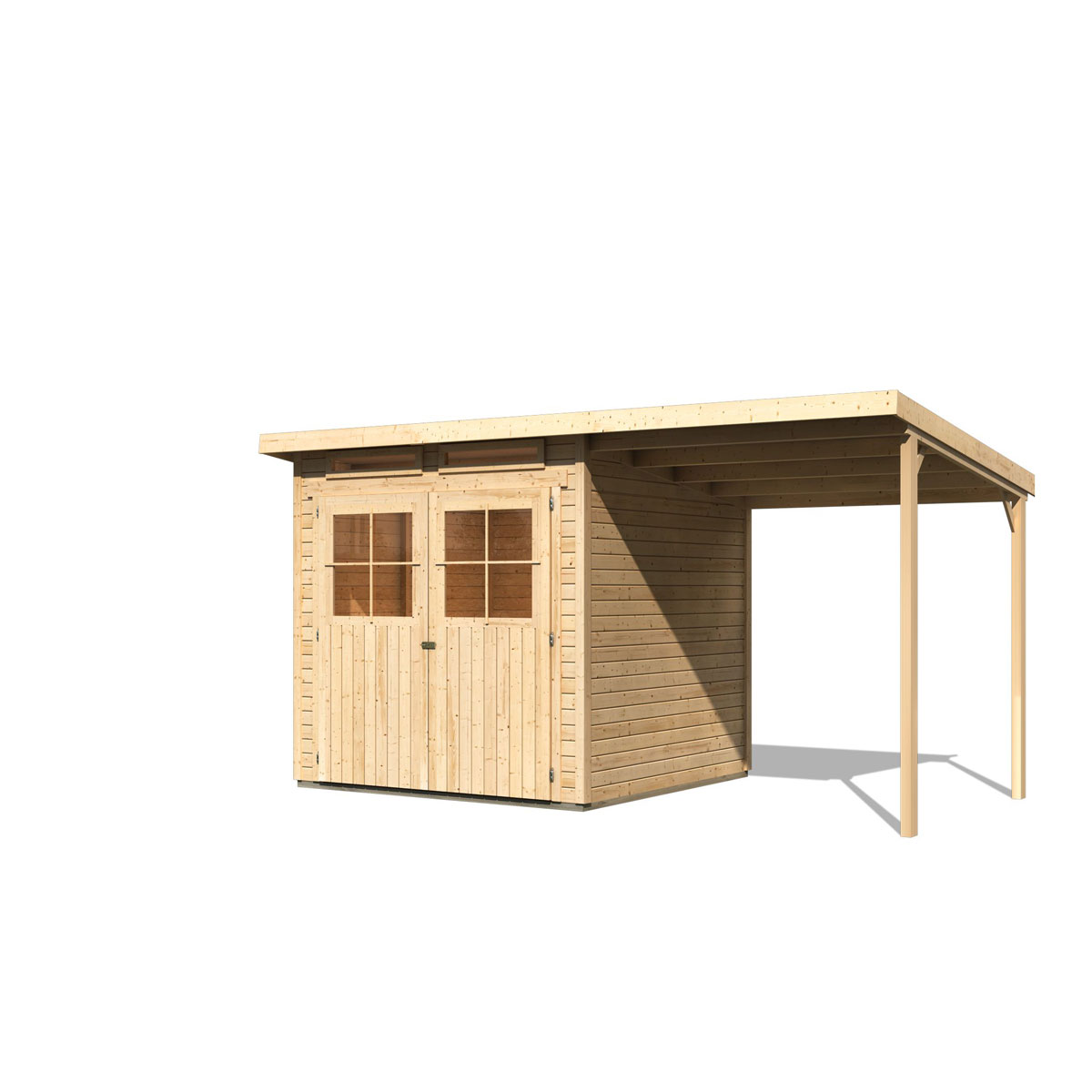 Karibu Gartenhaus Glücksburg 3 naturbelassen Bild 2