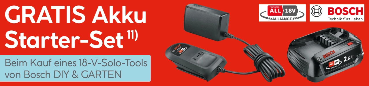 Gratis Bosch Starter Set zu ausgewählten Bosch Artikeln