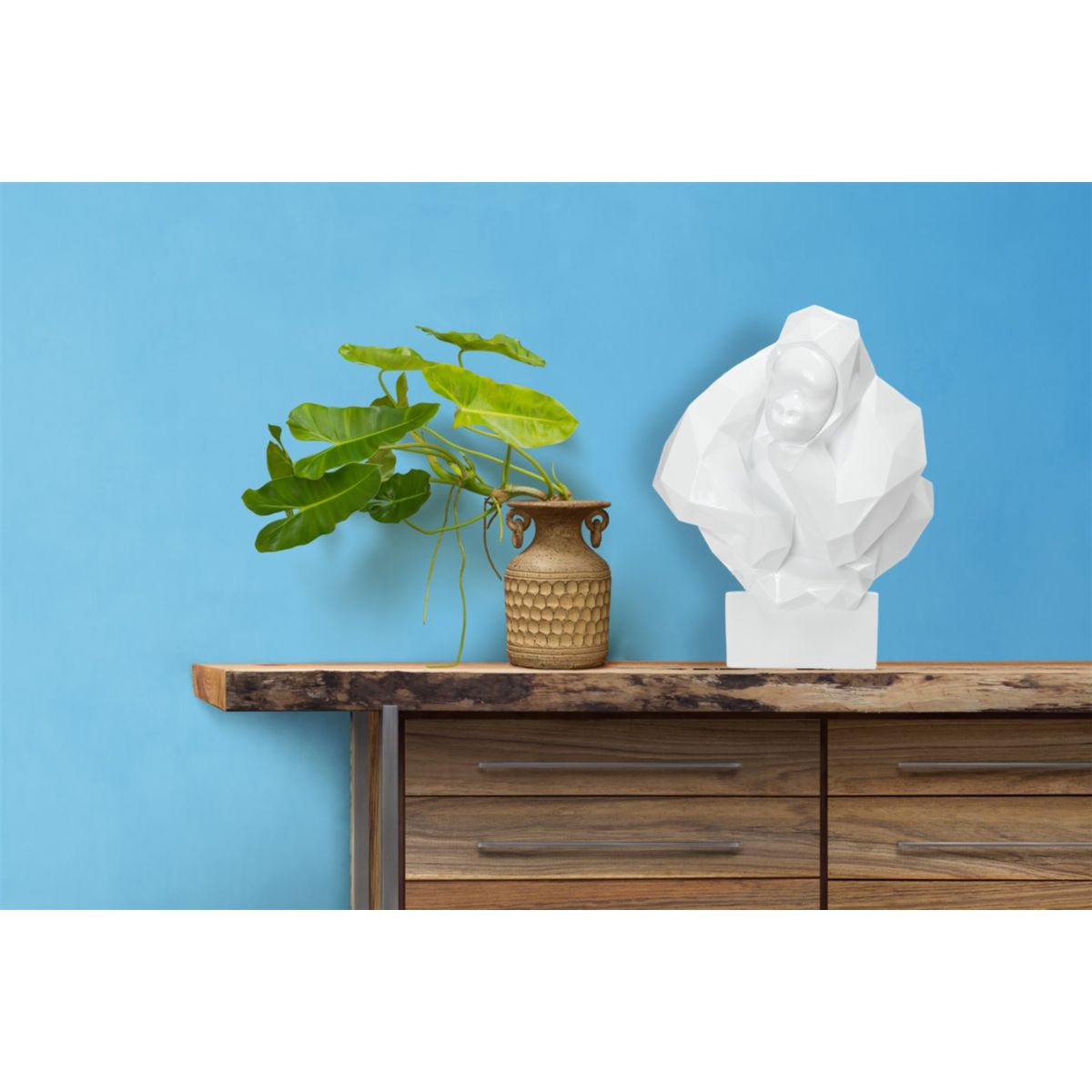 Skulptur Kenya 210 weiss Bild 5