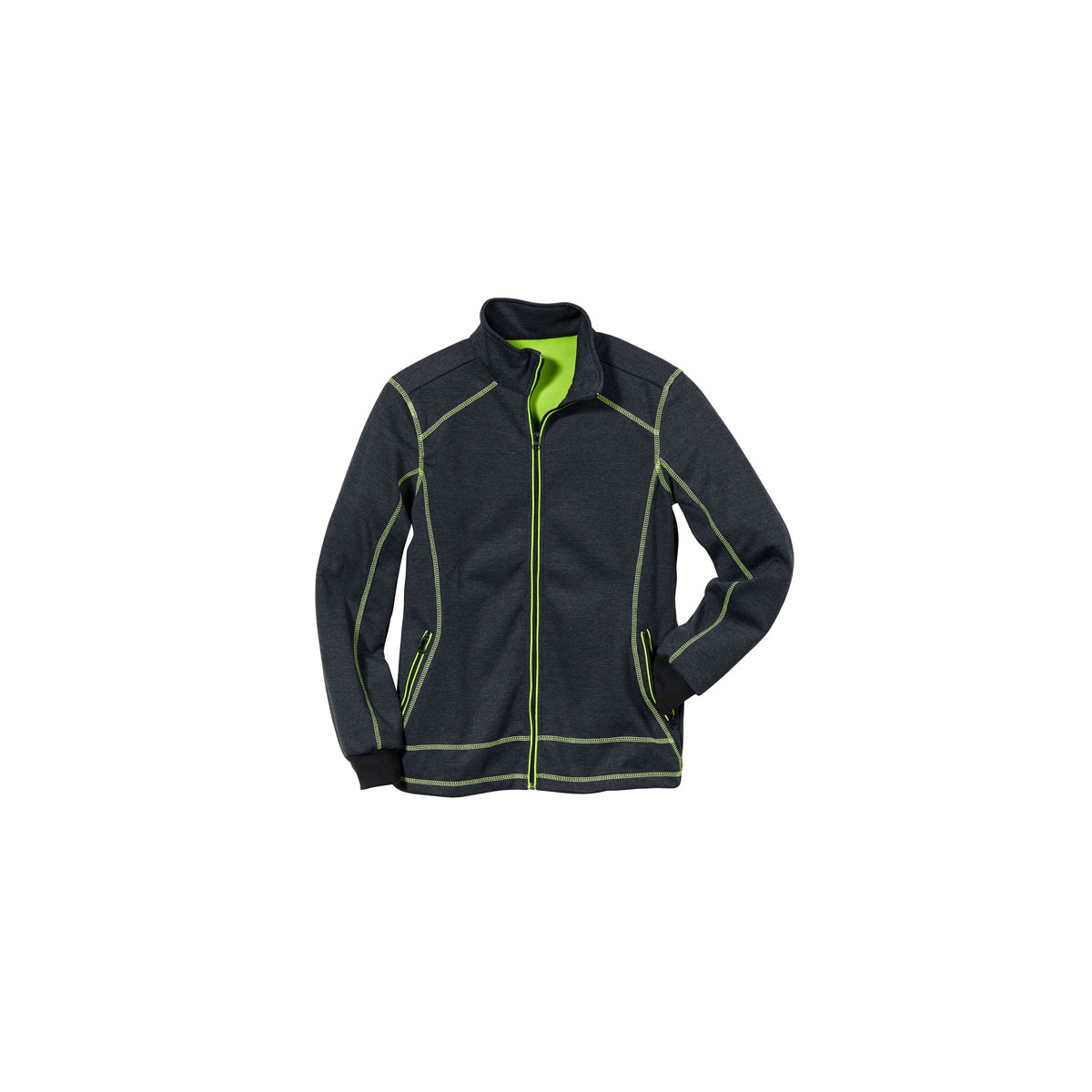 Scheibler Sweatjacke Professional dunkelgrau-neongrün Größe XXL