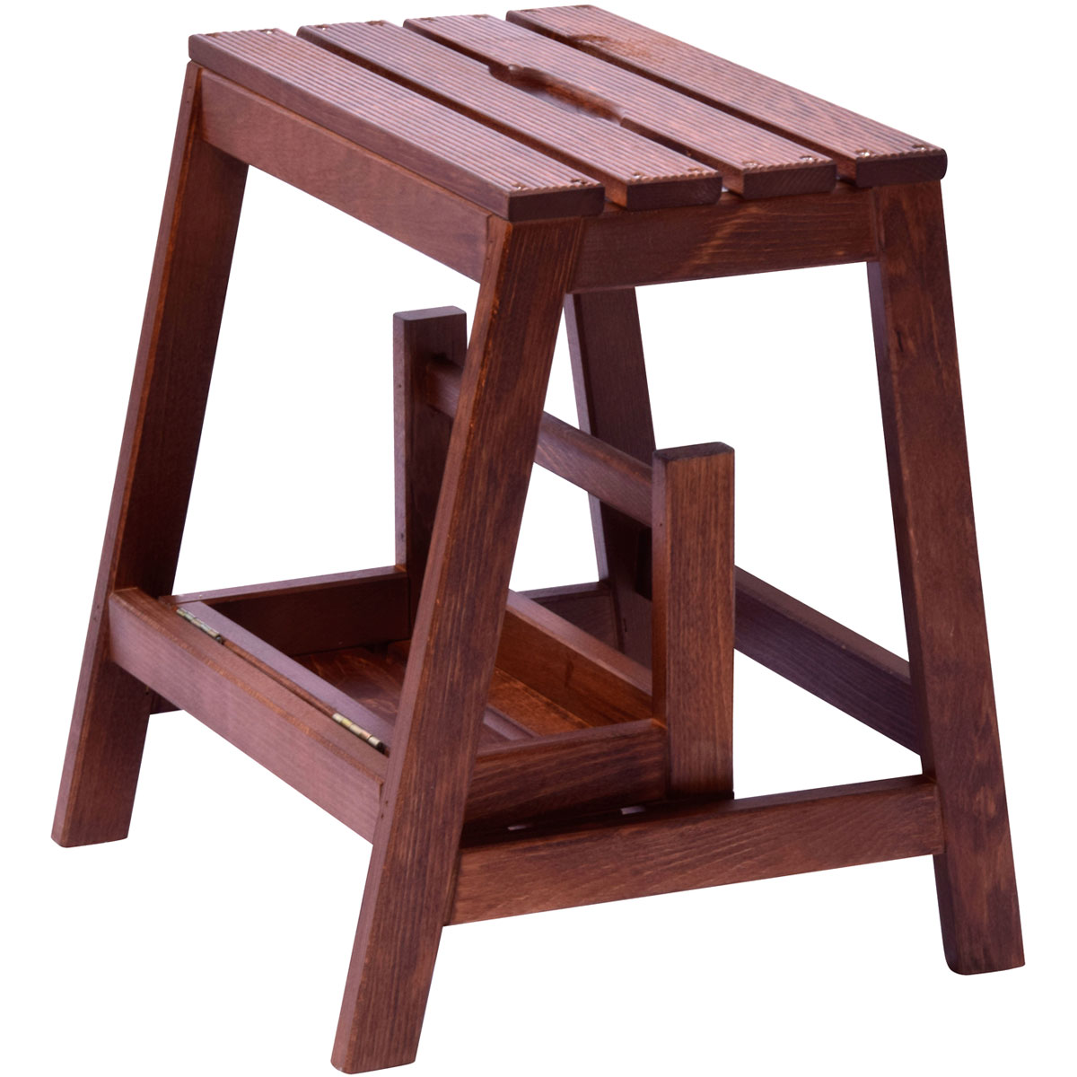 dobar Klapphocker 53/39 x 38 x 45 cm dunkelbraun Bild 2