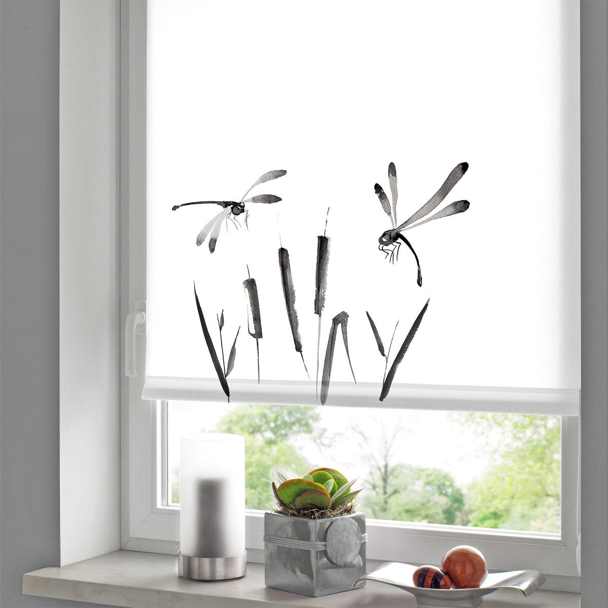 Gardinia Motiv-Rollo Japandi Dragonfly 45 x 150 cm Bild 2