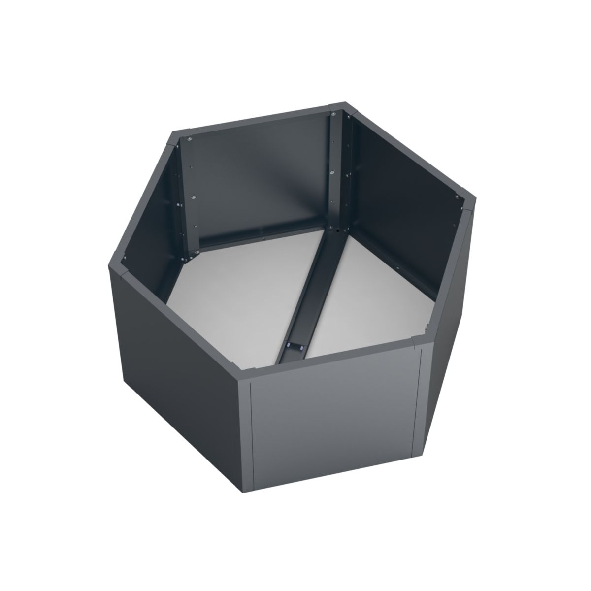 Westmann Metall Hochbeet 6-eckig Varia 52 Anthrazit|100x100x52cm Bild 5