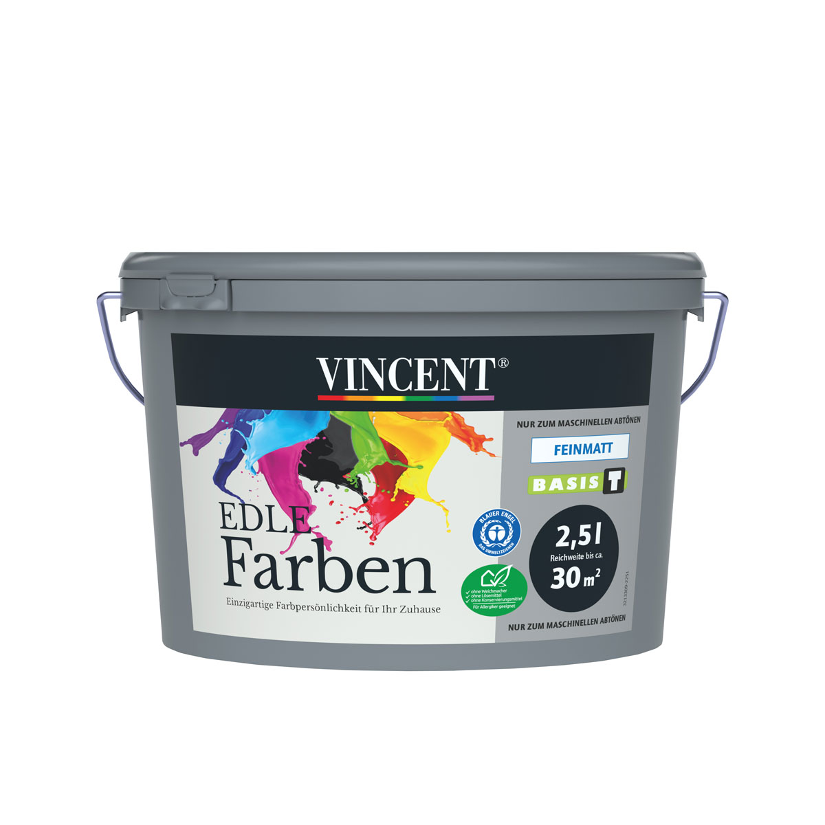 Vincent  Wandfarbe Edle Farben Mix It matt 2,5 L Bild 1