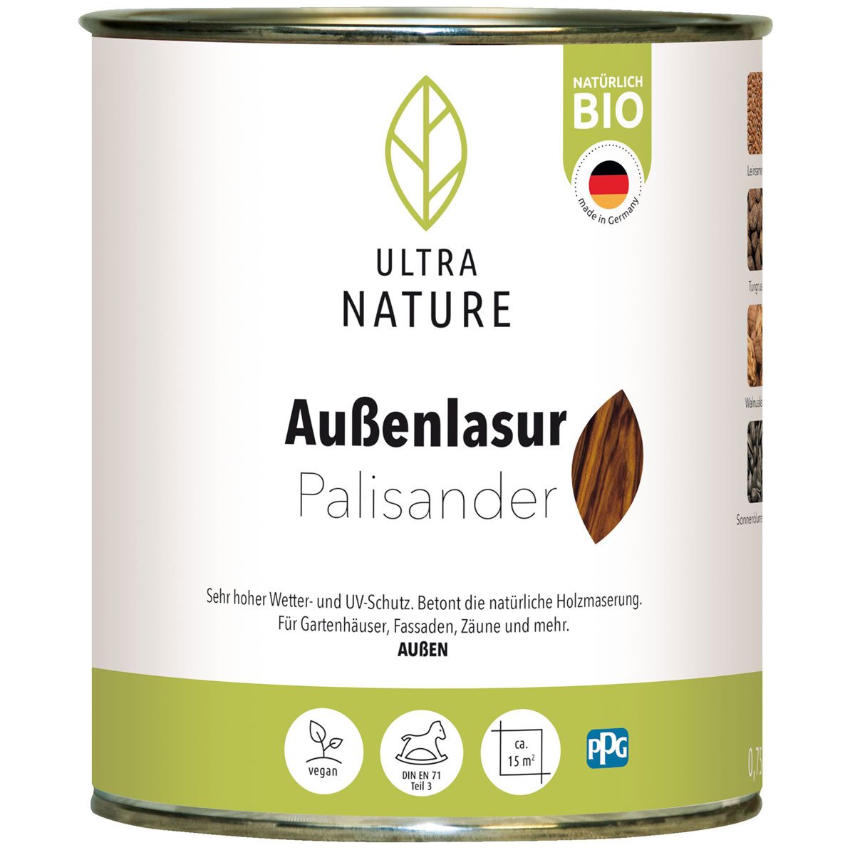 Ultra Nature Außenlasur Palisander 0,75 L Bild 1